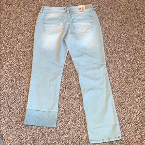 New Dear John Playback Cuffed Cropped Ocean Wave